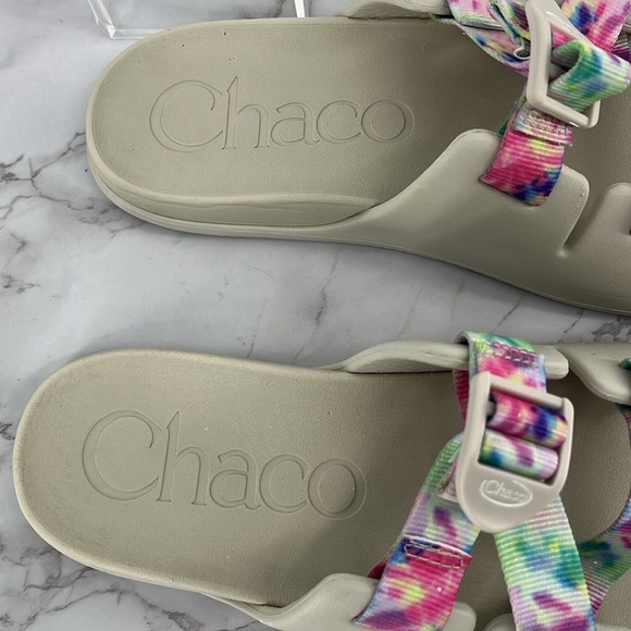CHACO Big Kid Chillos Sport Slides Tye Dye Size 6 Outdoor Summer Lightweight - Picture 2 of 8